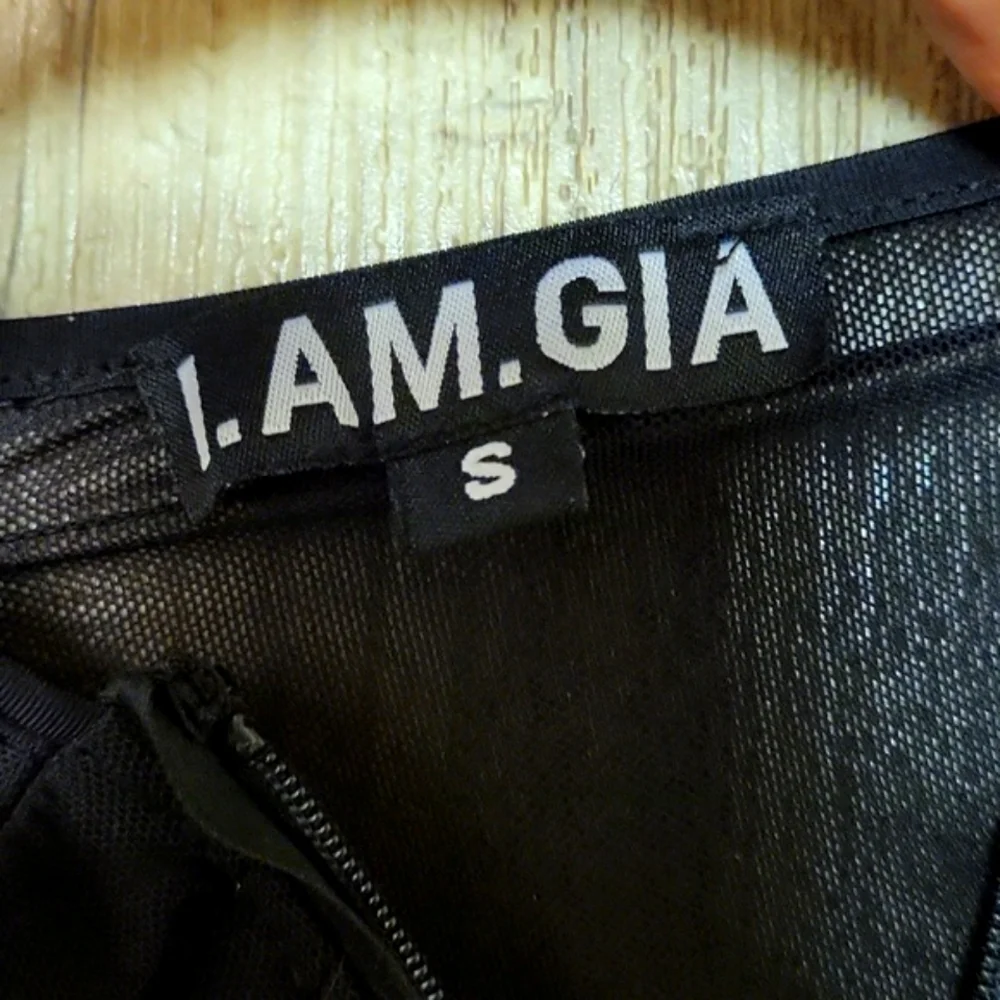 I.AM.GIA ruched mesh black catsuit. - Picture 6 of 10